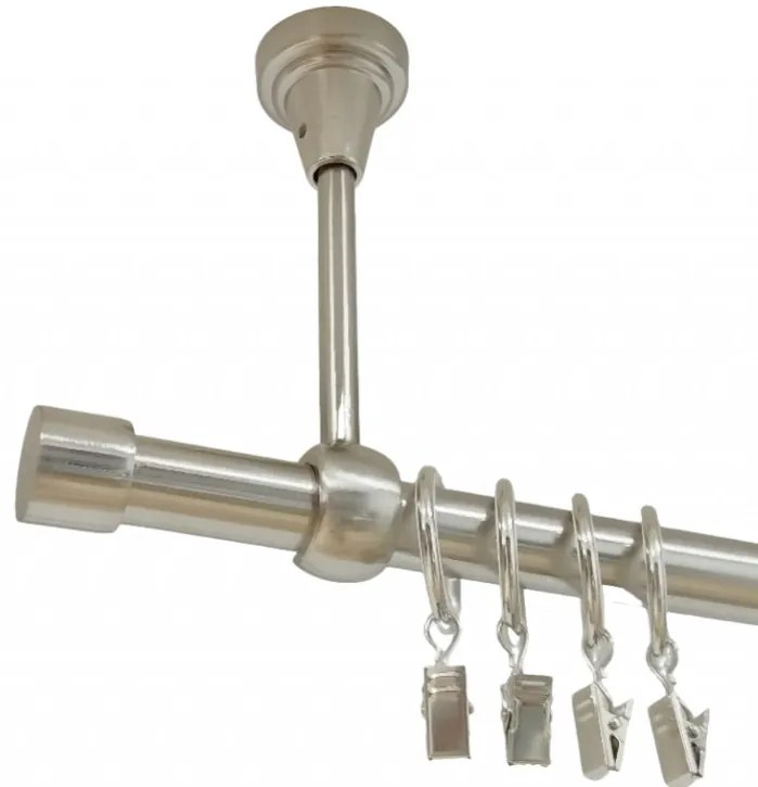 Galerie simpla prindere tavan capacel 19 mm inox (Alege marime: 320 cm)