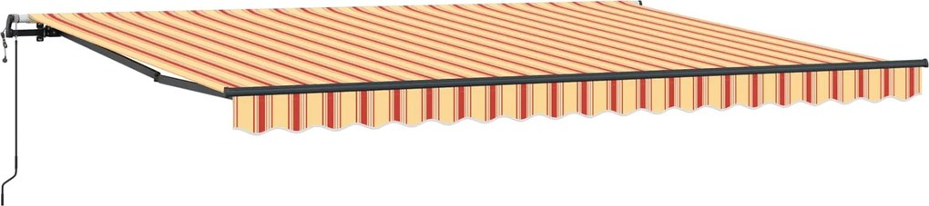 vidaXL Cortina Retractabilă Galben și portocalie 450 × 350 cm