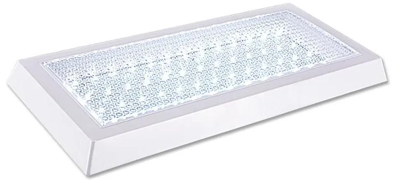 Plafoniera LED aplicata, Ecoplanet, 545x235mm, 24W, 2160LM, lumina rece 6500k, sticla transparenta, alb Lumina rece - 6500K