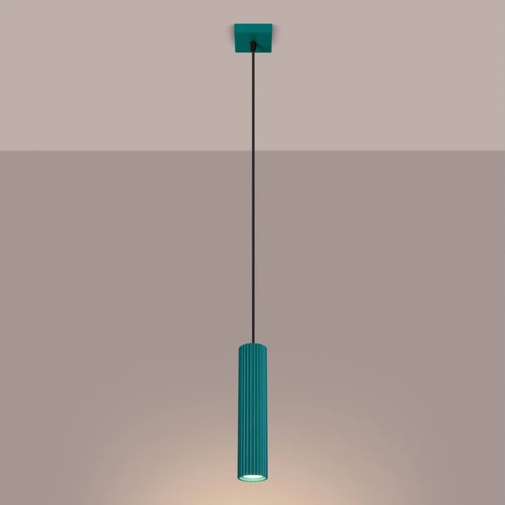 Brilagi - Lustră LED pe cablu CRESTO 1xGU10/10W/230V turcoaz