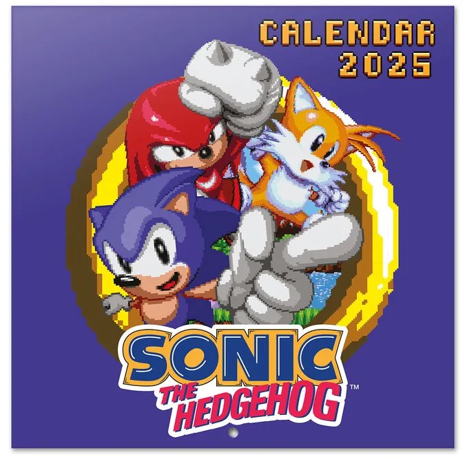 Calendar 2025 Sonic the Hedgehog