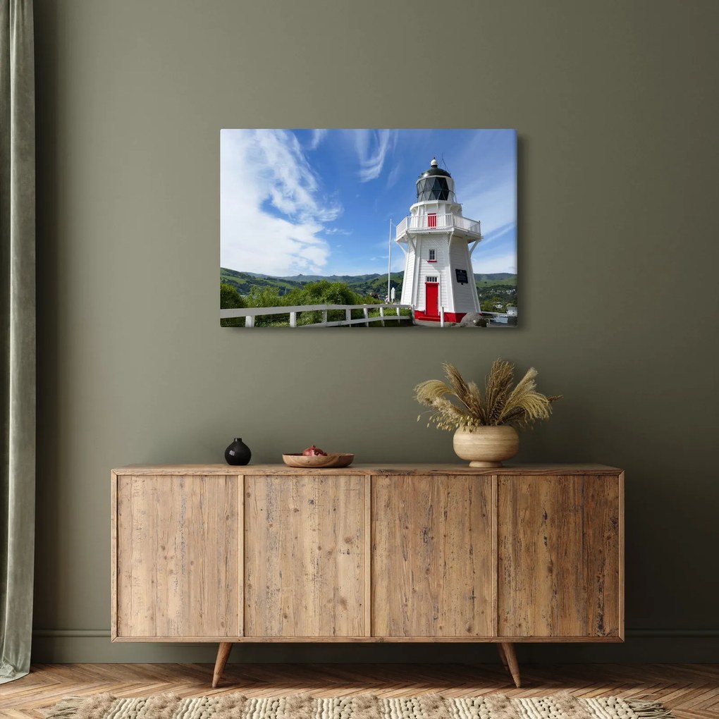 Tablou cu farurile Akaroa, Nooua Zeelanda (90x60 cm)