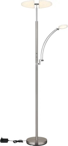 Globo 58909N - Lampă LED de podea dimabilă TIRANA 40W/230V + 5,5W crom mat