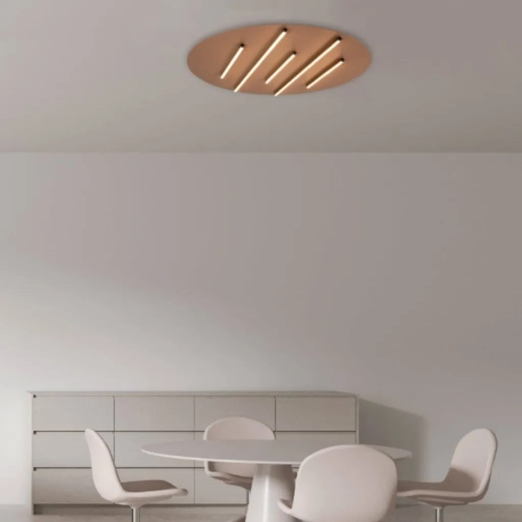 Plafoniera LED 52W 3000K BLACK STICK-GREY ZB-2572