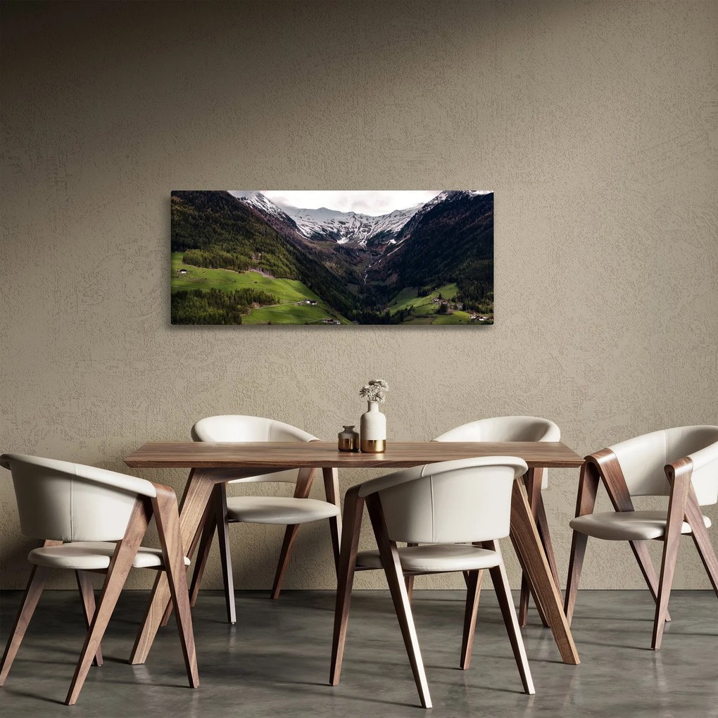 Tablou - Valea la poalele munților (120x50 cm)