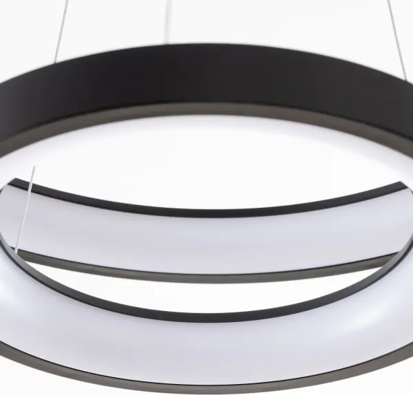 Brilagi - Lustră LED dimmabilă suspendată pe cablu FALCON SLIM LED/68W/230V Ø 50 cm negru + telecomandă