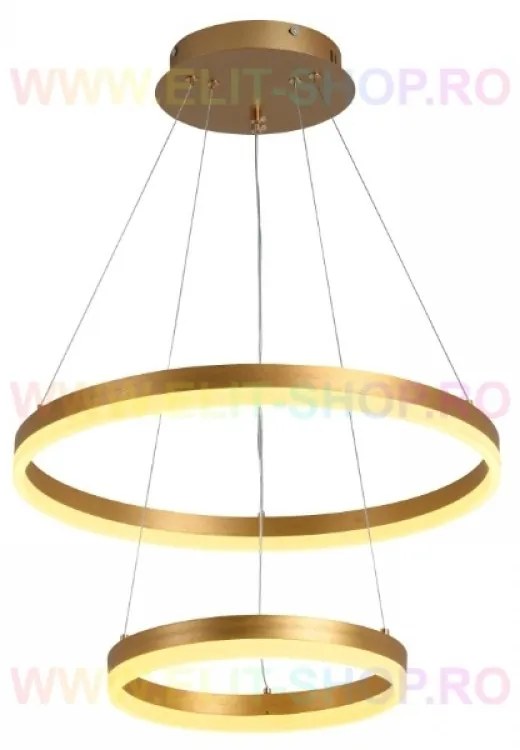 Lustra LED Cu Telecomanda, Elit's Esn1719-500-GD, 102W