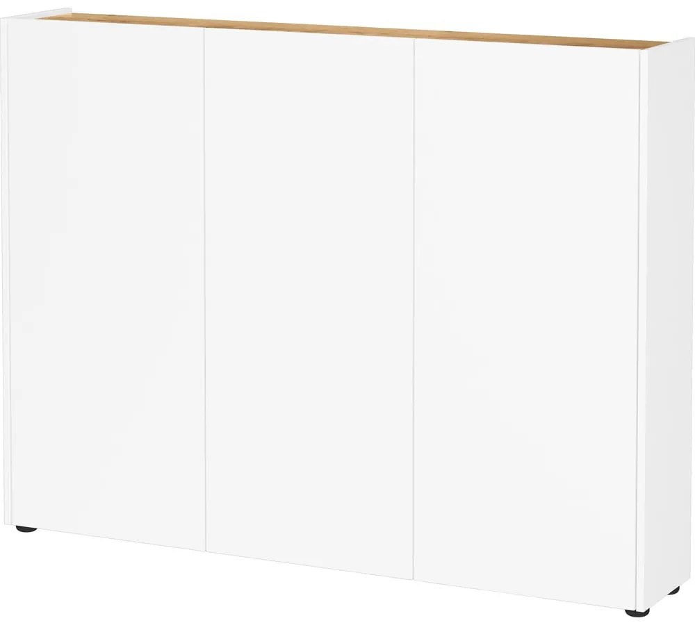 Pantofar alb cu aspect de lemn de stejar 138x105x25 cm Libbiano – Germania