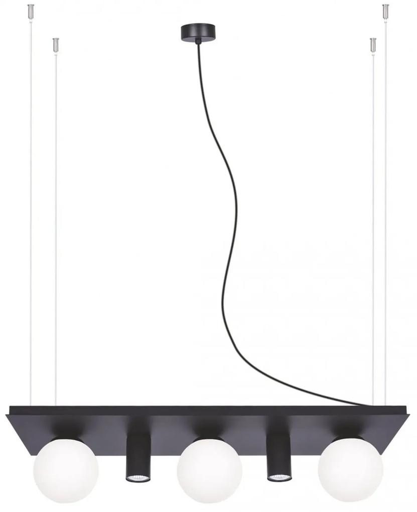 Zuma Line Plant Shelf lampă suspendată 5x10 W negru 003749-025970