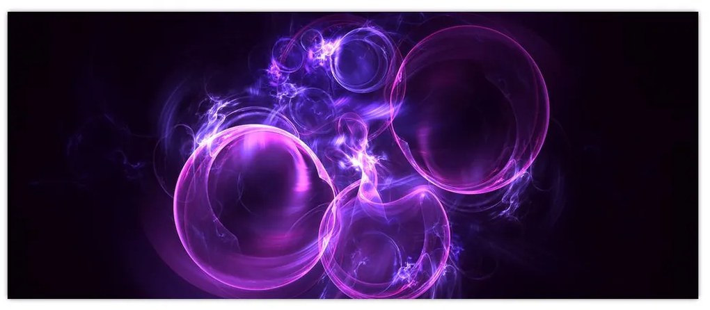 Tablou abstract cu bulbuci (120x50 cm)