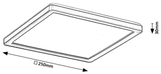 Plafonieră LED dimabilă de exterior Rabalux 7775 LED/15W/230V Wi-Fi Tuya IP44 + telecomandă