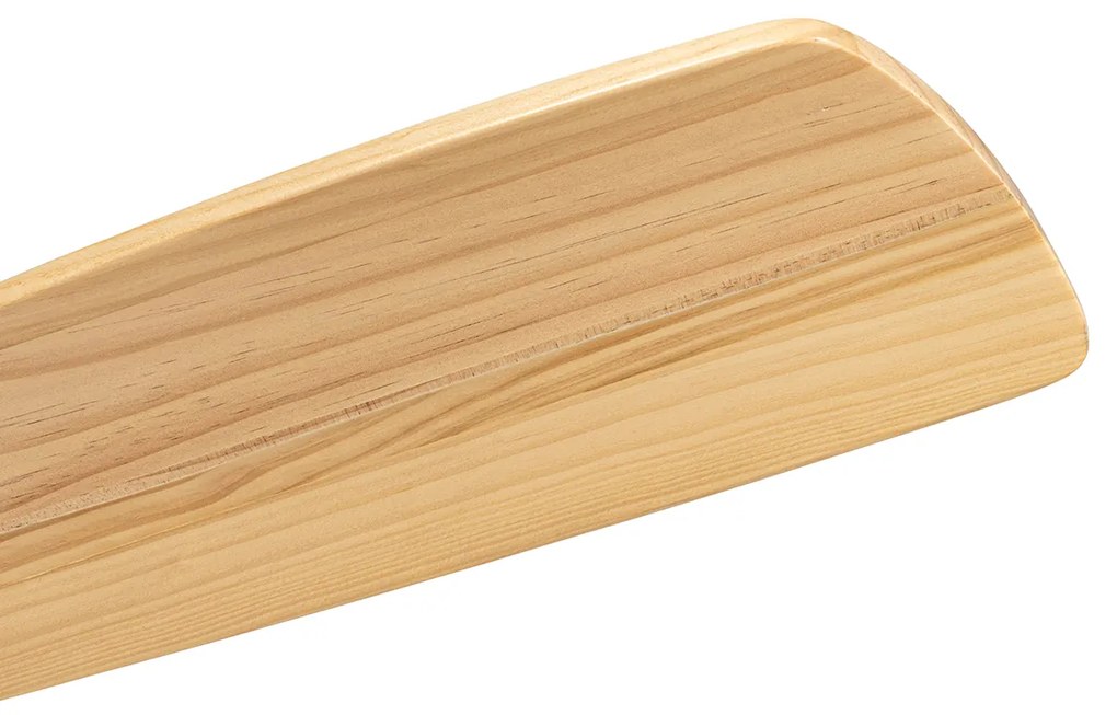 Ventilator de tavan alb cu lemn 131,5 cm, inclusiv LED cu dimmer și telecomandă - Jerri