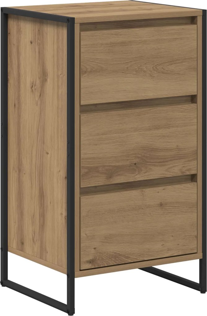 vidaXL Bufet Stejar artizanal 42 x 36 x 75.5 cm Lemn compozit