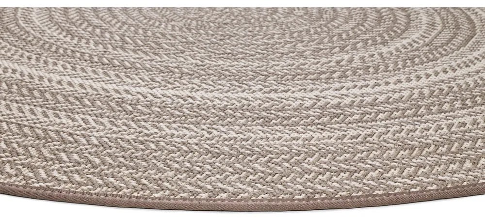 Covor pentru exterior Universal Silvana Rutto, ⌀ 120 cm, bej
