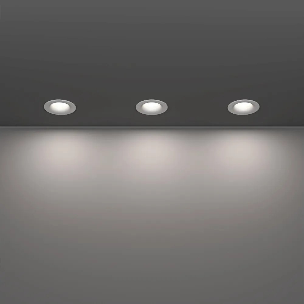 Eglo 902272 - Set 3x corpuri de iluminat LED pentru baie SALABATE, 4,9W/230V, Ø8,8 cm, IP65, alb