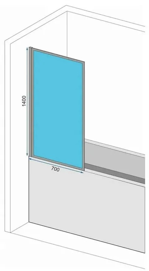 Paravan de cada Rea Elegant auriu 70x140 cm