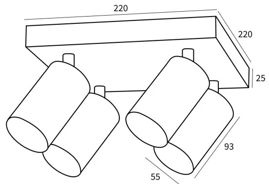 Immax NEO 07267Z - LED RGB+CCT NEO PUNTO 4xGU10/4,8W/230V dimabil