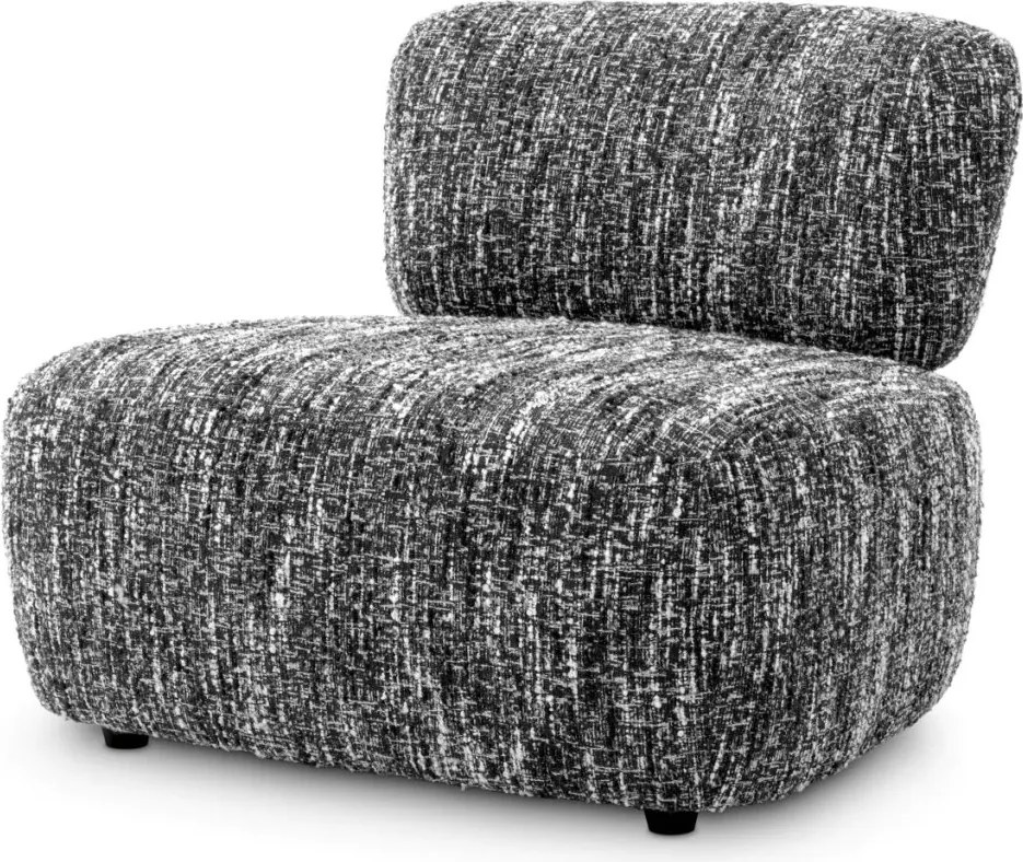 Fotoliu elegant design LUX Leon, Boucle sonata black