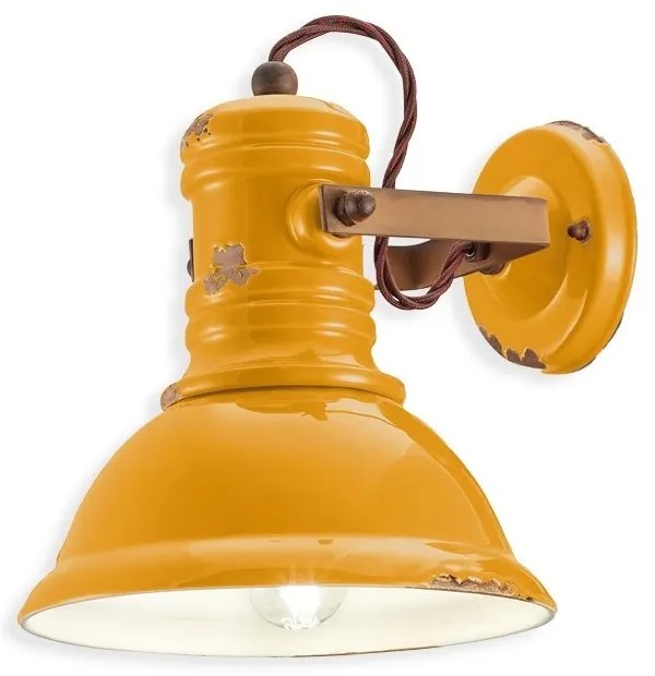 Aplica de perete design retro realizat manual din ceramica INDUSTRIAL