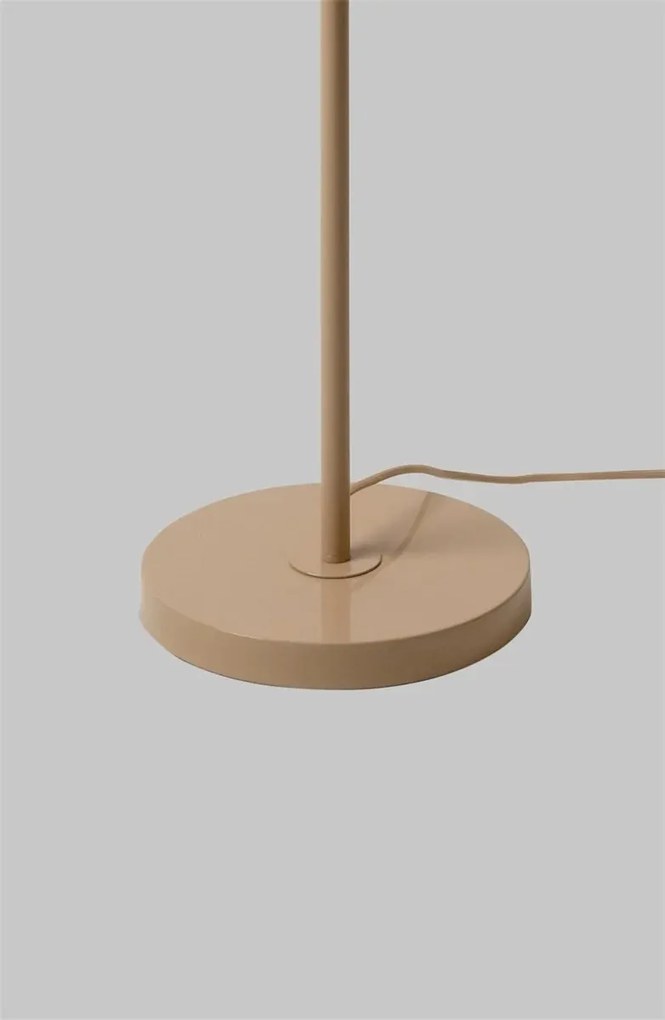 Lampadar cu 4 globuri sticla si metal bej Copenhagen