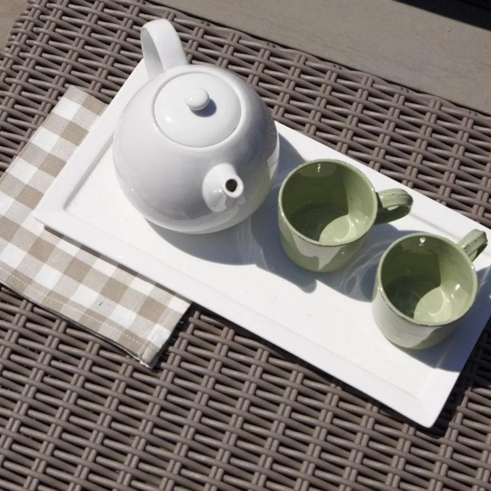 Masă de grădină California maro închis