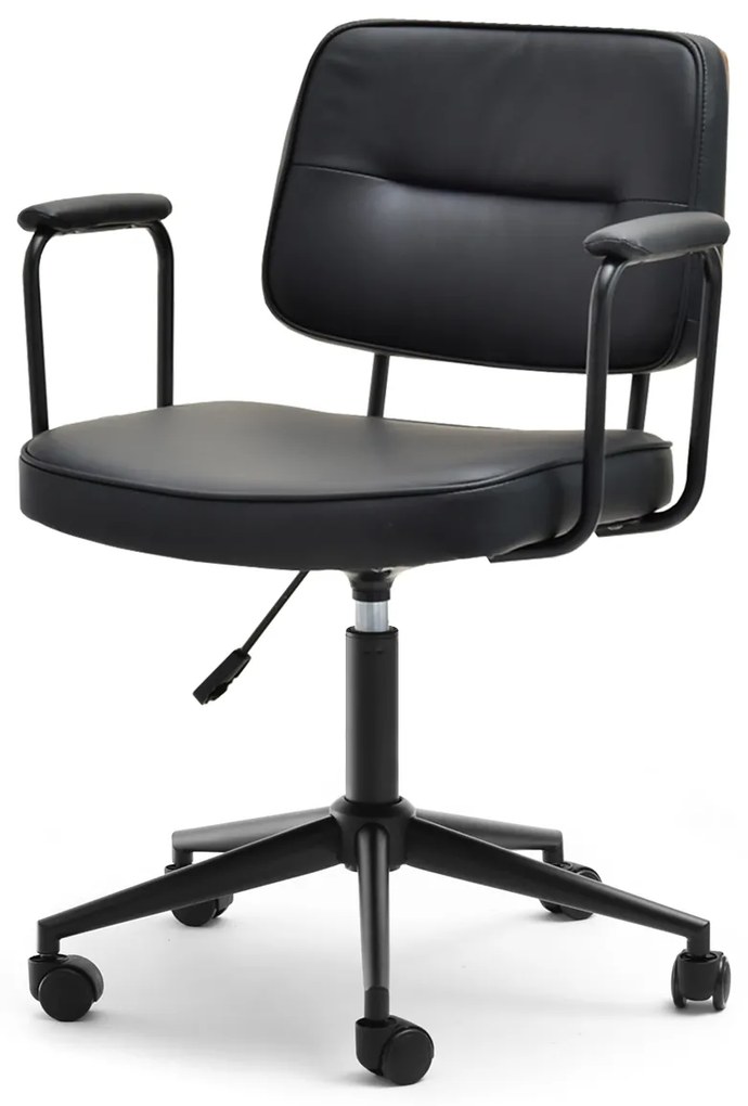 Scaun Henro (nuc închis + negru). 1109943