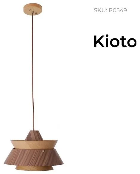 Lustra, Pendul design rustic din lemn Kioto