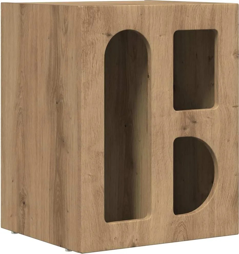 vidaXL Noptieră Stejar Artizanal 40 x 35 x 50 cm Lemn compozit
