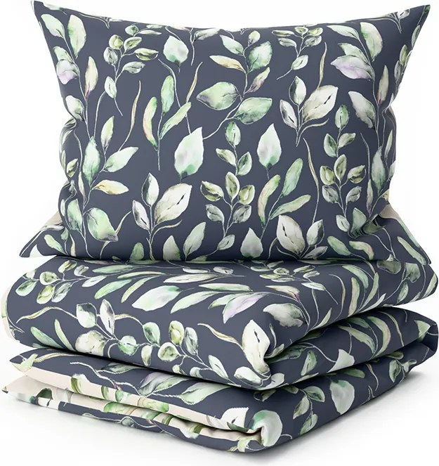 Lenjerie de pat din microfibra DREAMFLOR negru-bej Dimensiune lenjerie de pat: 70 x 90 cm | 140 x 220 cm
