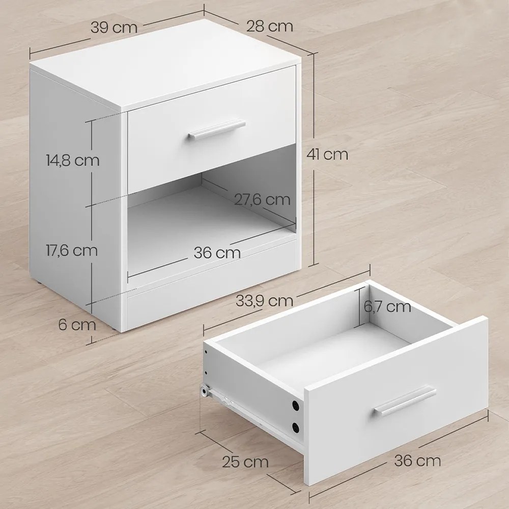 Noptieră clasică 39x27,6x41 cm
