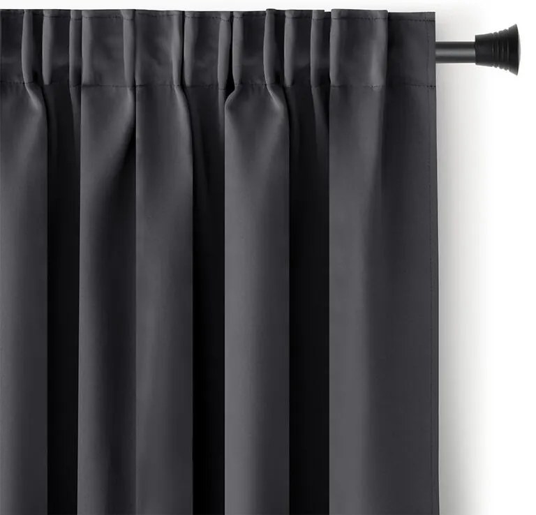 Draperie groasă blackout RESTILO grafit 140 x 245 cm 1 buc
