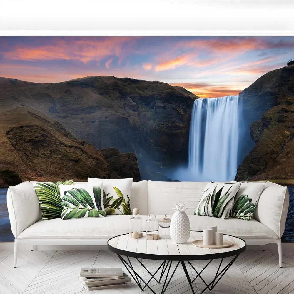 Fototapet Cascada Skogafoss