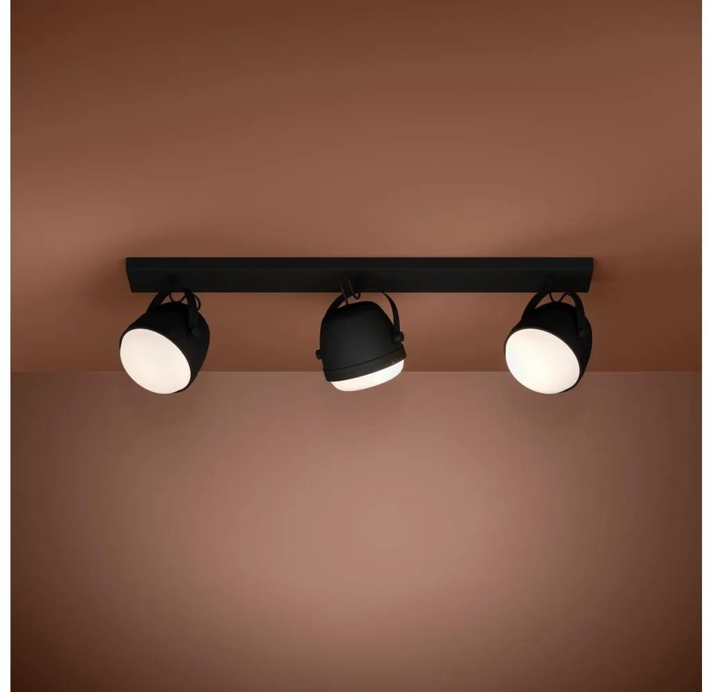Spot Eglo 390045 UPANEMA 3xE27/28W/230V negru