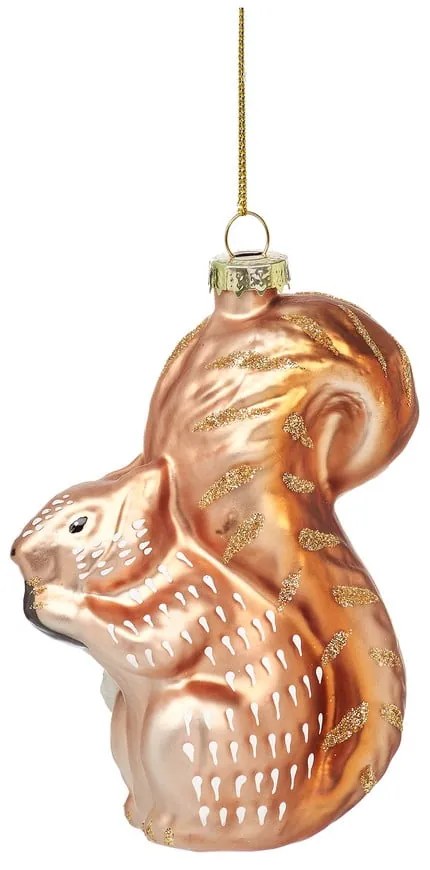 Ornament de Crăciun lucrat manual din sticlă 11 cm Squirrel – Sass &amp; Belle