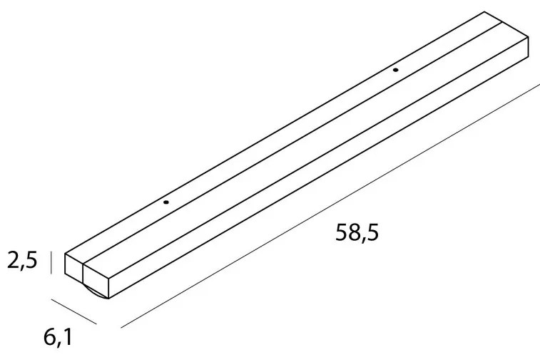 Aplica liniara LED, Protectie IP44 Trio 7W negru