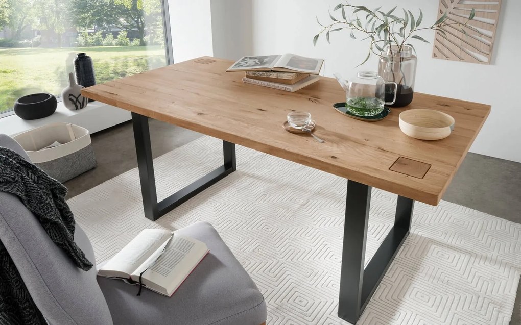 Masă lemn masiv de dining Urban Loft - 200×100 cm