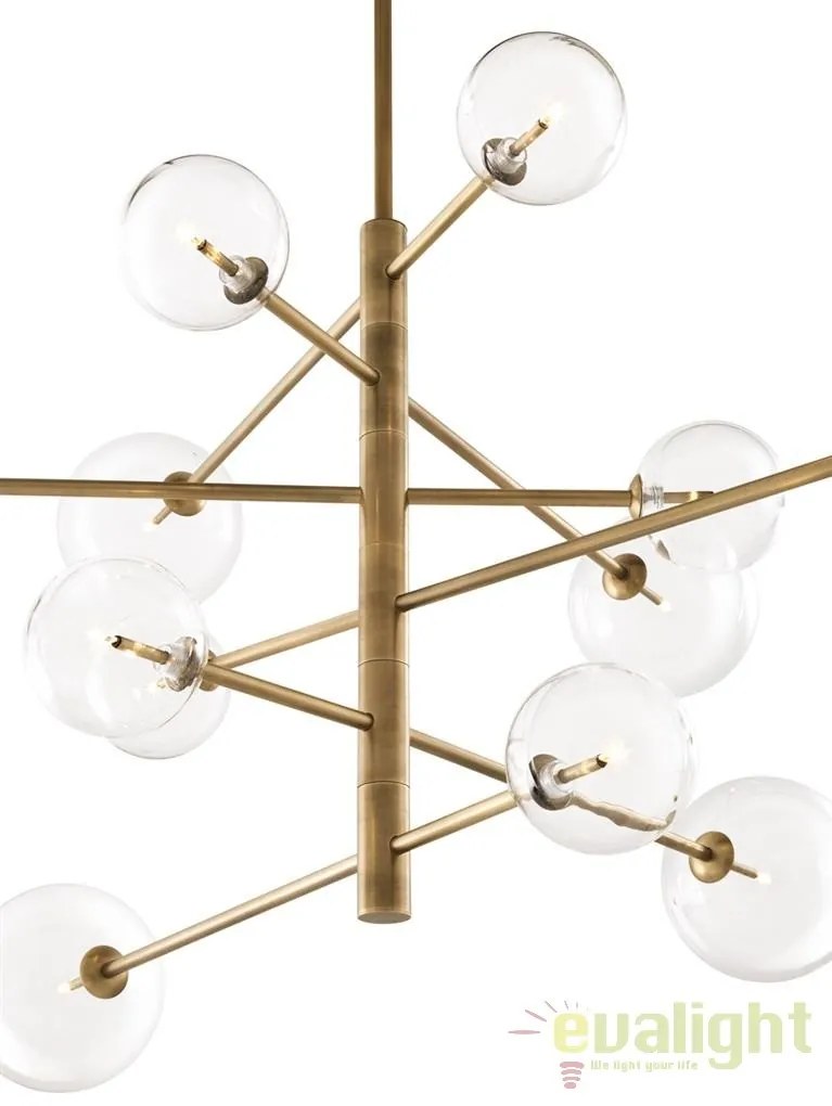 Candelabru deoasebit cu 12 surse de lumina Argento L alama antic 112076 HZ