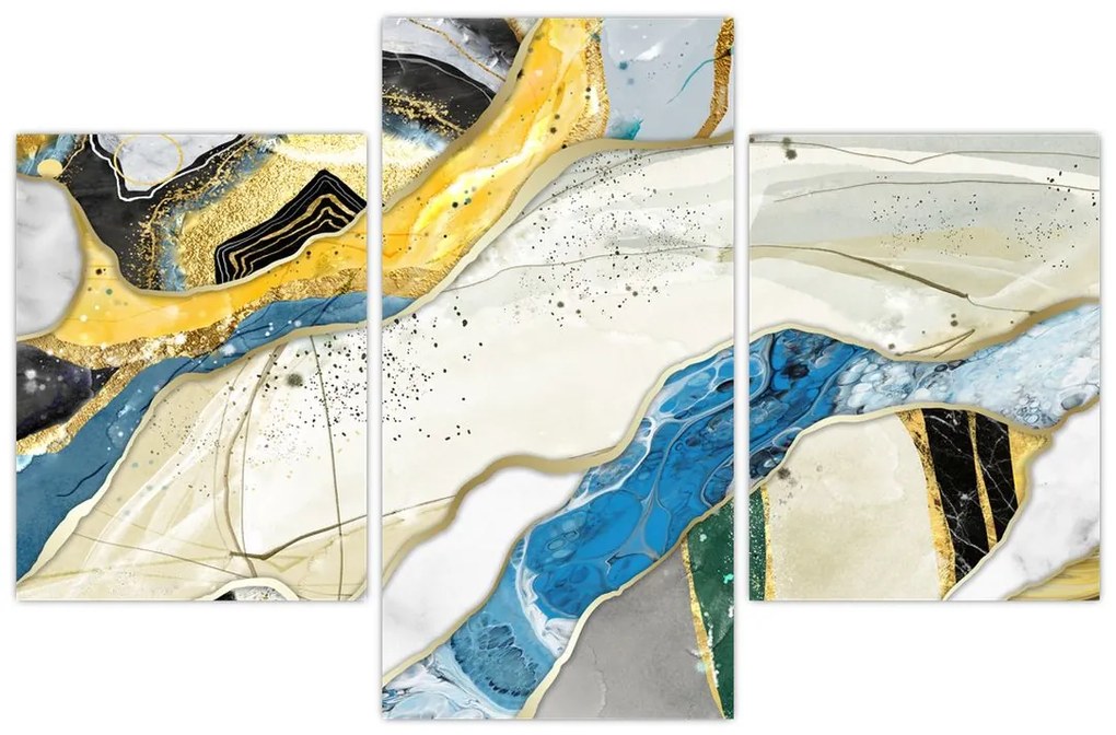 Tablou - Marmură colorată (90x60 cm)