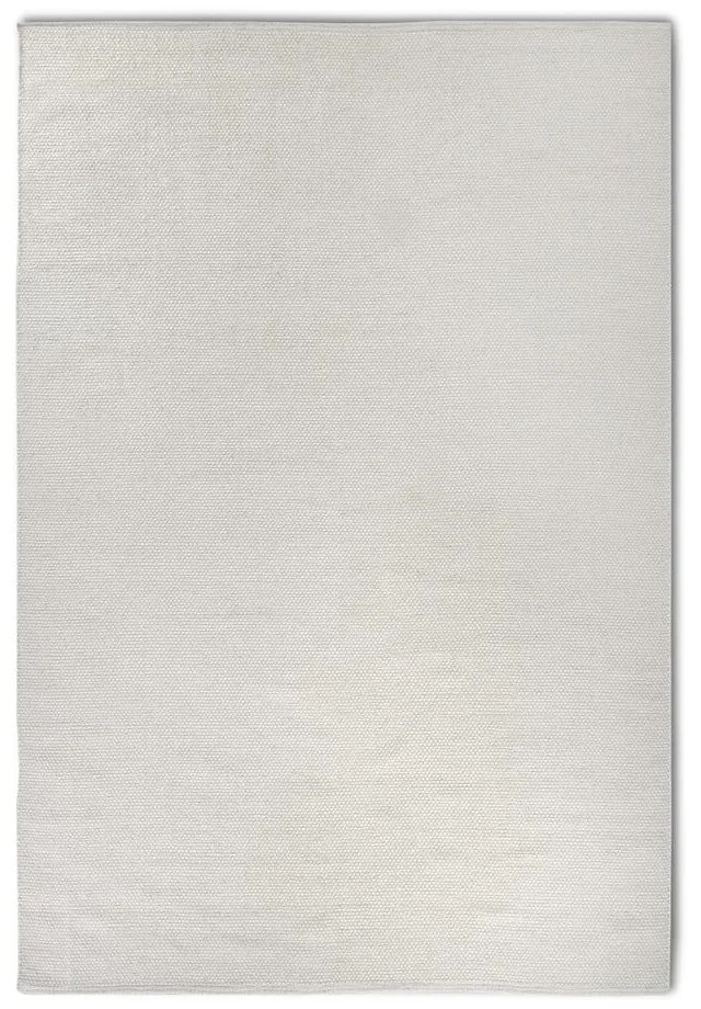 Covor crem țesut manual din amestesc de lână 80x150 cm Pradesh Natural White – Elle Decoration