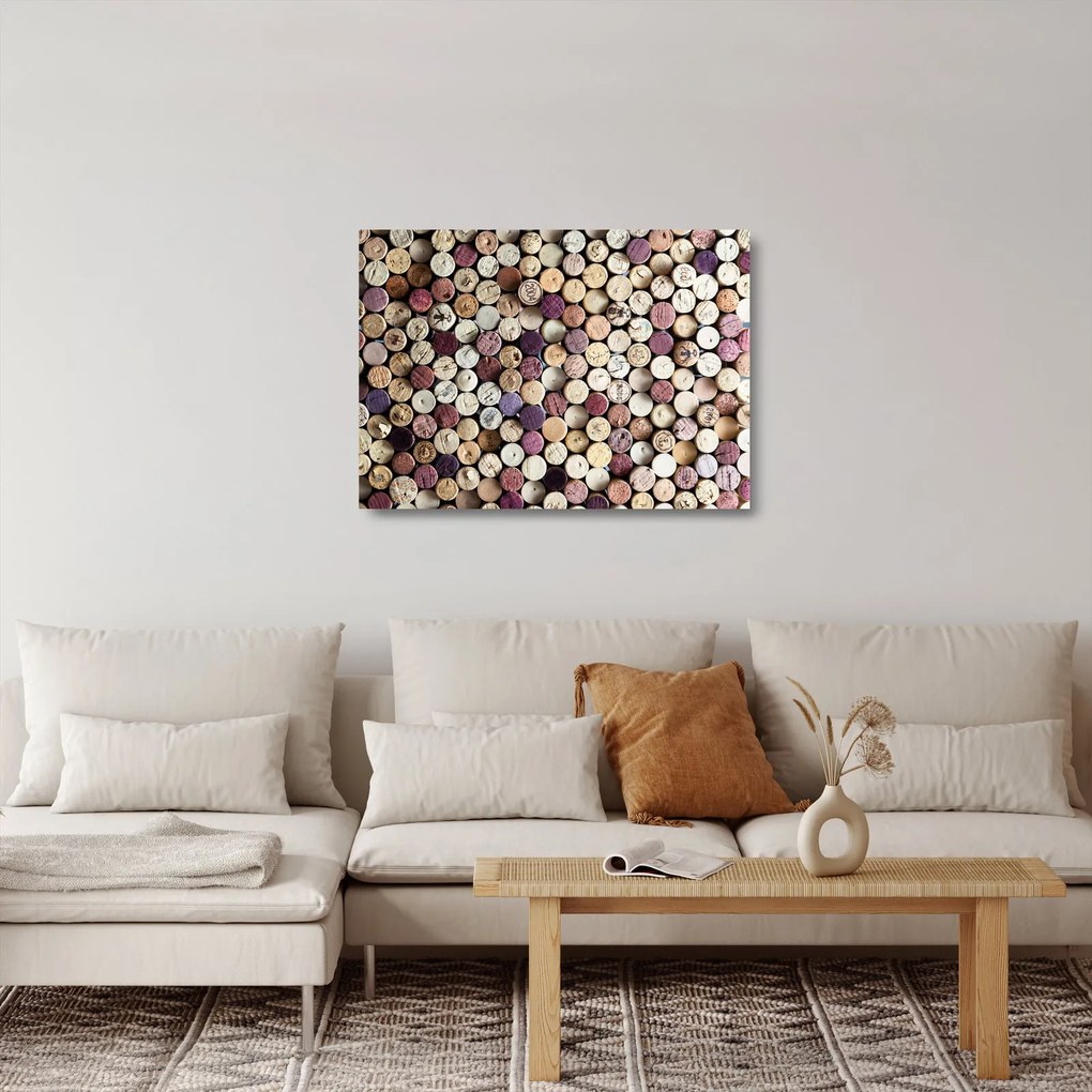 Tablou pe sticlă - Sezonul vinurilor (70x50 cm)