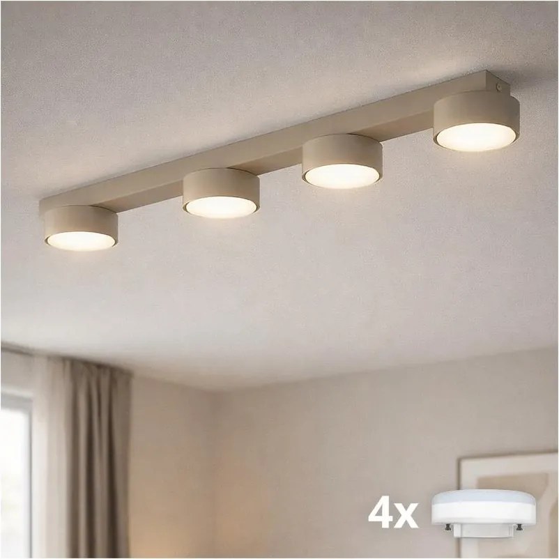 Brilagi - Spot LED RGB dimmabil MONO 4xGX53/14W/230V, Wi‑Fi Tuya, bej