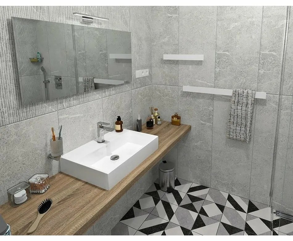 SAPHO PX036 Suport pentru prosoape, 80 x 6 cm, alb