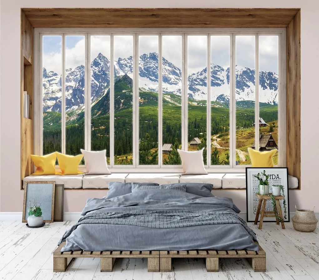 Fototapet - Privire  spre munți (152,5x104 cm)