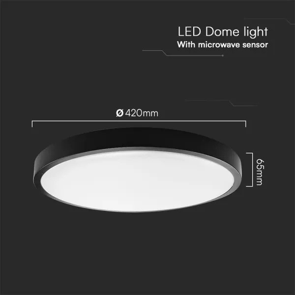 LED plafonieră baie cu senzor LED/36W/230V IP44 4000K Ø42 cm + DO