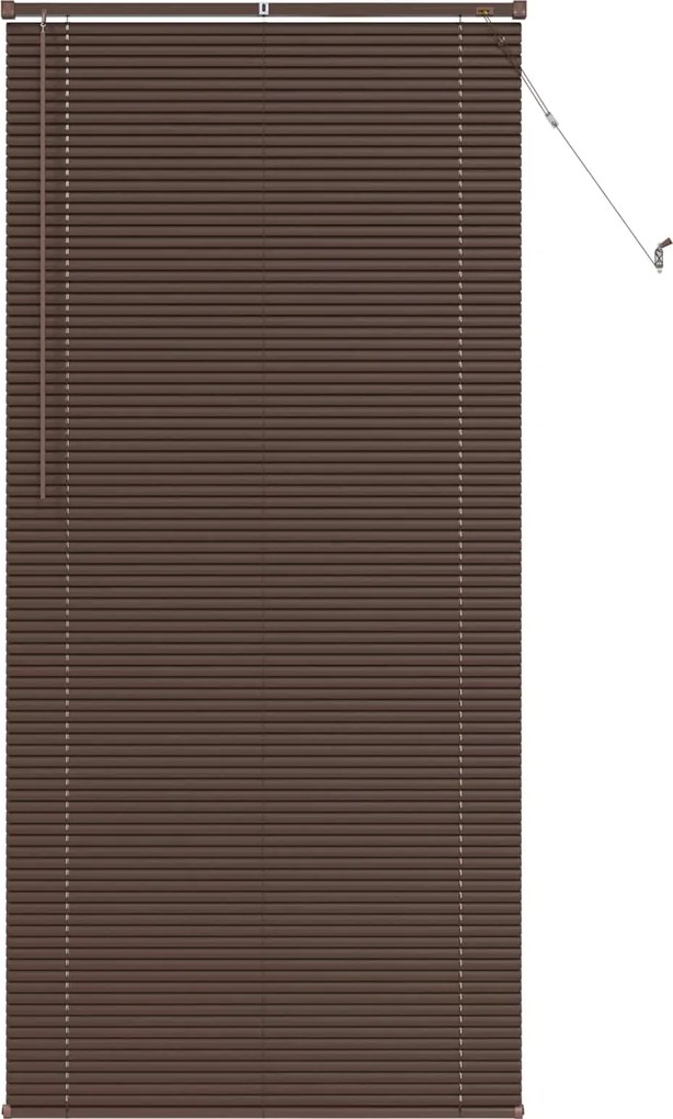 vidaXL Jaluzea venetiană Maro Întunecat cu Model 213 x 100 cm PVC