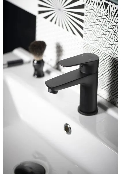 Baterie de lavoar Aqualine LOTTA negru mat