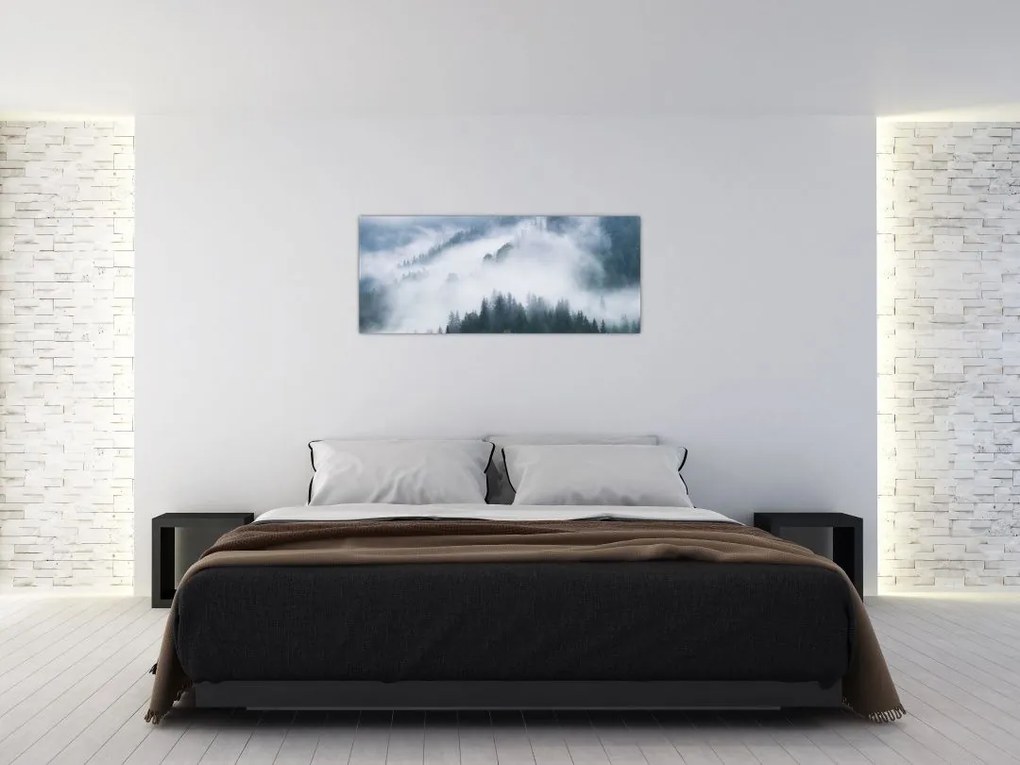 Tablou - Copacii în ceață (120x50 cm)