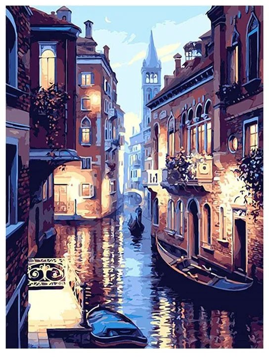 Pictura pe numere cu un cadru "Veneția 5" 50x40 cm