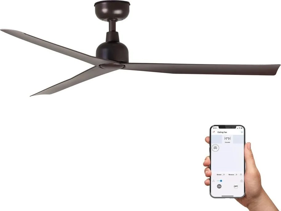 Ventilator tavan de exterior smart sistem TUYA si telecomanda IP44 MARINE M maro