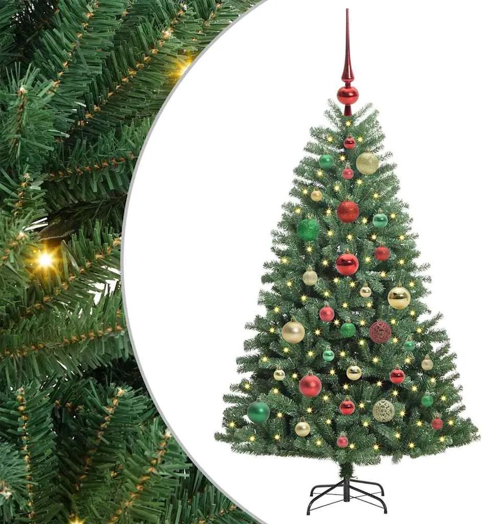 vidaXL Brad de Crăciun artificial cu ramuri articulare Verde 120 cm